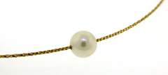 Single Pearl on Twisted Necklace