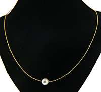 Single Pearl on Twisted Necklace