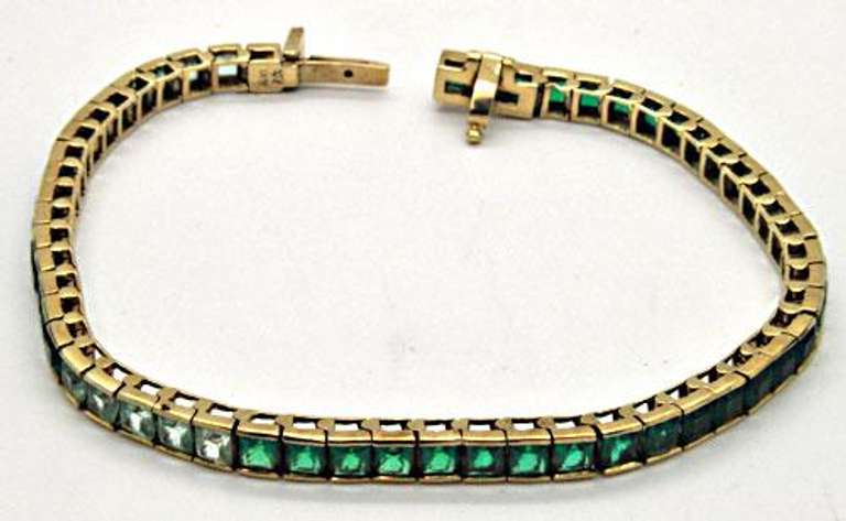 LADIES 14 KT YELLOW GOLD BRACELET.