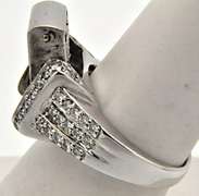 14 KT WHITE GOLD 2.00 CARAT DIAMOND REVERSIBLE RING.