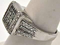 14 KT WHITE GOLD 2.00 CARAT DIAMOND REVERSIBLE RING.