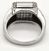 14 KT WHITE GOLD 2.00 CARAT DIAMOND REVERSIBLE RING.