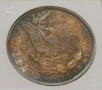 1887 Morgan Dollar ANACS MS-65, color, spectacular !