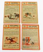 4 Topps 1962 Football Cards