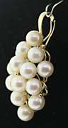 Beautiful Yellow Gold Pearl and Diamond Enhancer Pendant
