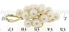Beautiful Yellow Gold Pearl and Diamond Enhancer Pendant