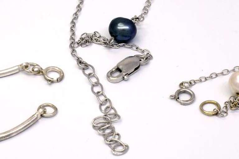 Lot of 3 Sterling & Pearl Necklaces