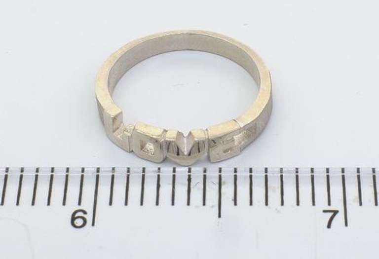 Pair of White Gold Best Friend Love Rings