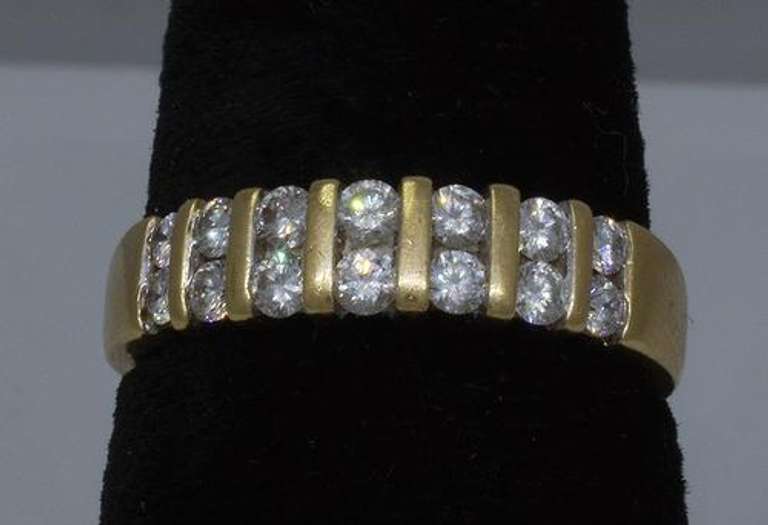 Vintage Gold & Diamond Band