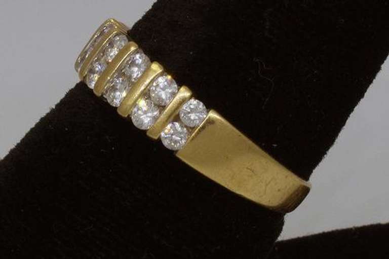 Vintage Gold & Diamond Band