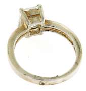 Emerald Cut CZ Solitaire Ring