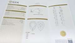 GIA Certified Pear Cut Engagement Ring