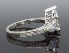 GIA Certified Pear Cut Engagement Ring