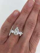 GIA Certified Pear Cut Engagement Ring