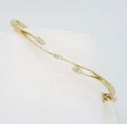 Unique Diamond Bangle Bracelet