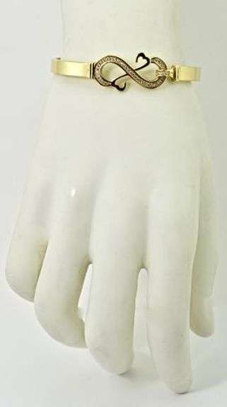 Double Heart 18K Diamond Bracelet