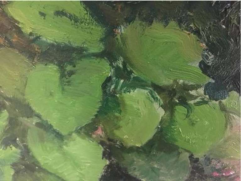 Impressionistic Garden by Renowned Painter Roman Frances