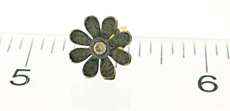 Black Rhod Champ Diamond Earrings