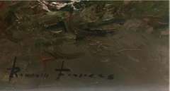 Impressionistic Garden by Renowned Painter Roman Frances