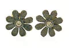 Black Rhod Champ Diamond Earrings