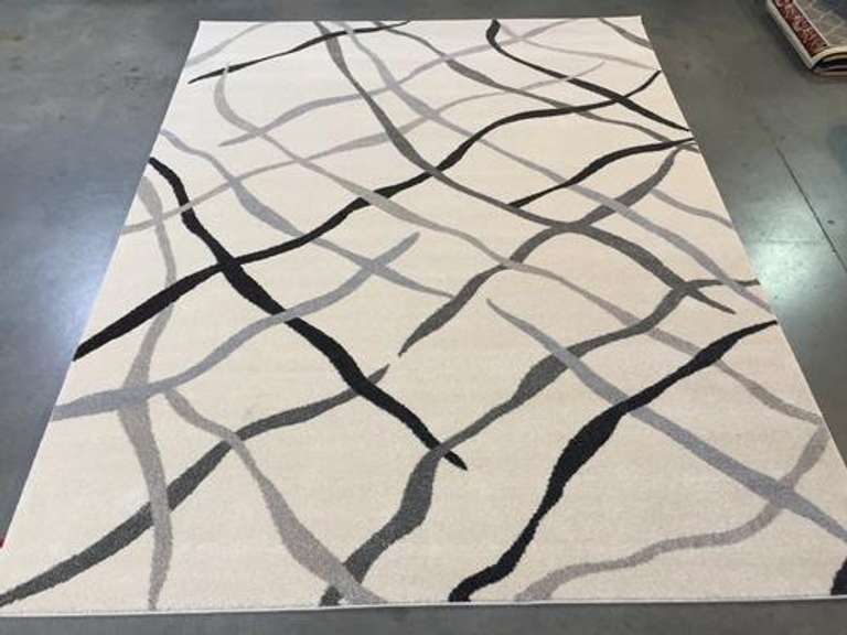 Carved Vivid Modern Design Area Rug 8X11