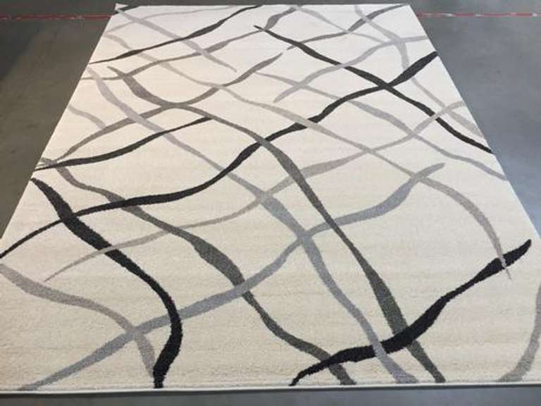 Carved Vivid Modern Design Area Rug 8X11