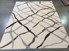 Carved Vivid Modern Design Area Rug 8X11