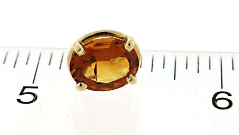 Classic Oval Citrine Stud Earrings
