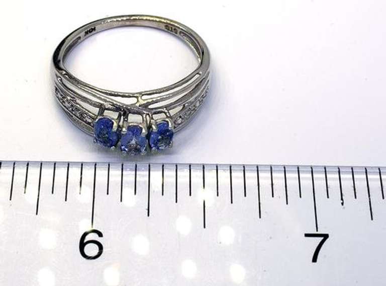 Gorgeous Iolite & Diamond Ring