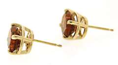 Classic Oval Citrine Stud Earrings