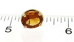 Classic Oval Citrine Stud Earrings
