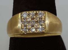 Flashy Vintage Diamond Band