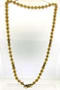 Golden Peach Pearl Necklace with Bow Clasp & Spacers