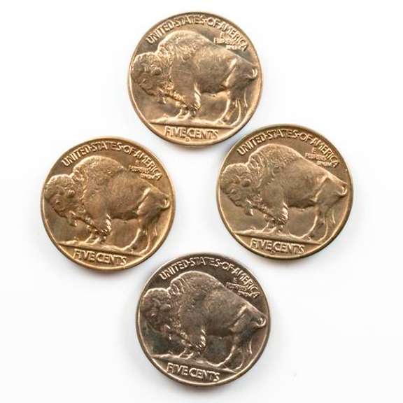 2 Each 1936 And 1938 D Gem BU Buffalo Nickels