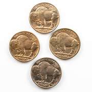 2 Each 1936 And 1938 D Gem BU Buffalo Nickels