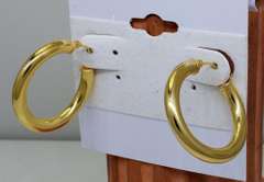 Lot of 2 Pair 14KT Hoop Earrings