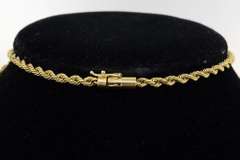 14KT 24-Inch Rope Chain