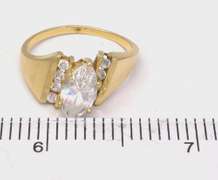 14KT Cubic Zirconia Ring Size 8.75