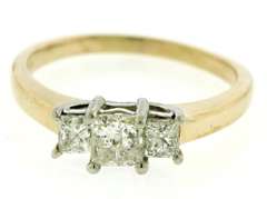 Fantastic Princess Cut Diamond Ring
