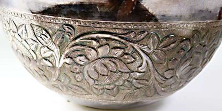699.80 Grams Rare Design Silver Bowl