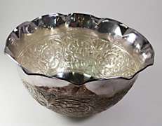 699.80 Grams Rare Design Silver Bowl