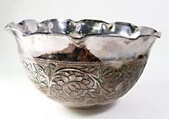 699.80 Grams Rare Design Silver Bowl