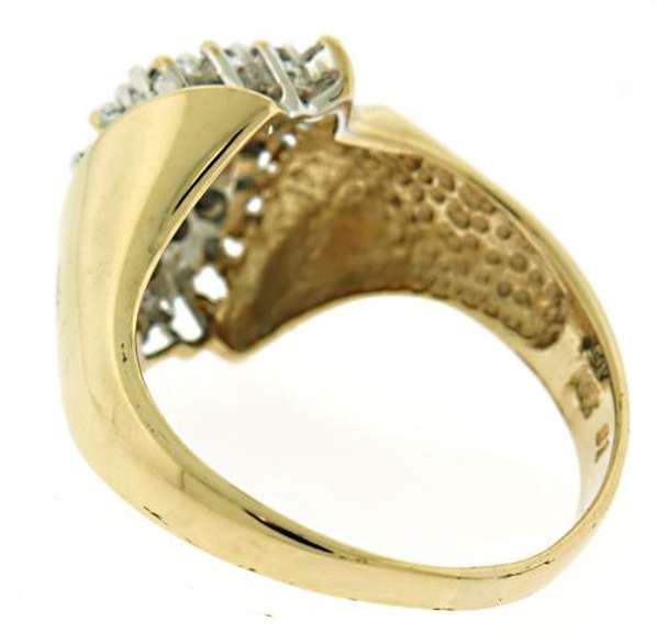 Cluster Diamond Waterfall Ring