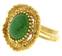 Gorgeous Natural Green Jade Ring