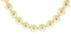 Elegant 14kt YG White Fresh Water Pearl Necklace