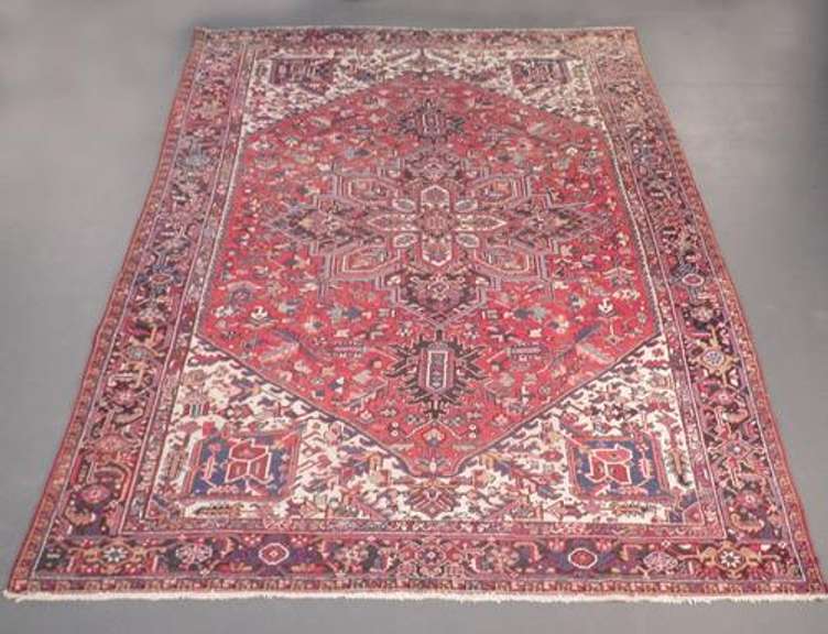 Semi Antique Persian Heriz 9.8x13.2