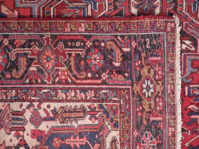 Semi Antique Persian Heriz 9.8x13.2