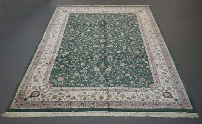 Handmade Indo Kashan Design 9.11x13.10