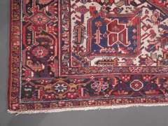 Semi Antique Persian Heriz 9.8x13.2