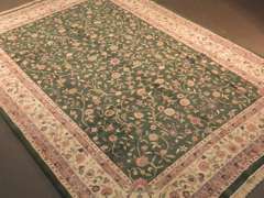 Handmade Indo Kashan Design 9.11x13.10